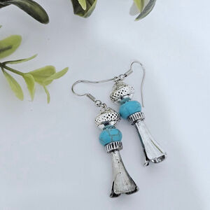 Western Style Turquoise Dangle Earrings